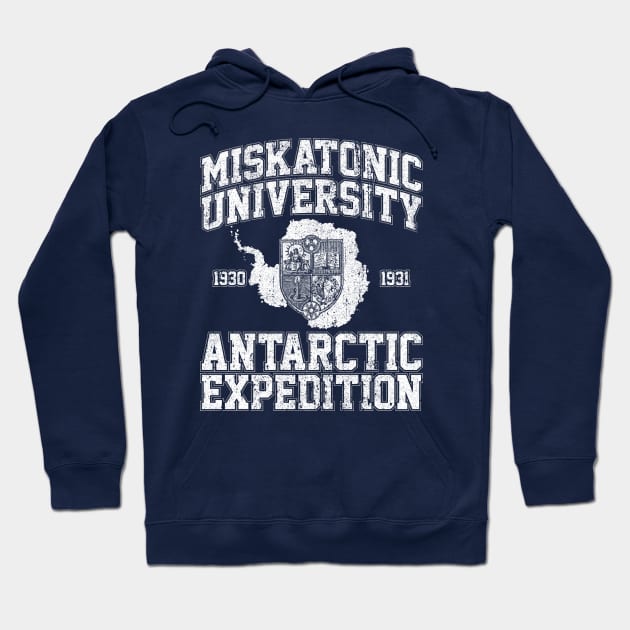 Miskatonic University Antarctic Expedition Hoodie by huckblade